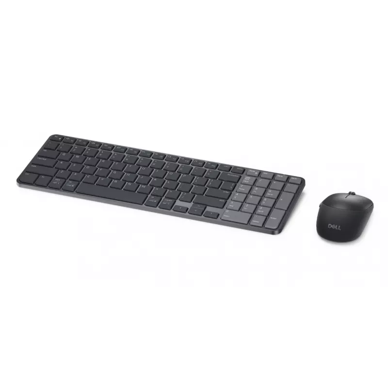 Dell Pro 7 uzlādējama kompakta tastatūra un pele - KM746 - krievu (QWERTY) - titāna pelēka