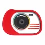 KIDYWOLF Foto un video kamera sarkana - 8MP bērnu digitālā kamera ar 2,0 inch LCD, Full HD 1080p, 4x tālummaiņu, triecienizturīgu silikona maciņu, MicroSD slotu, iebūvētām spēlēm, uzlādējamu akumulatoru, USB kabeli un kakla siksnu