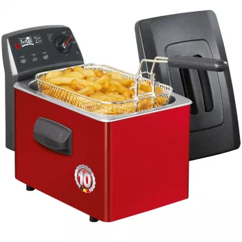 FRITEL TURBO SF fritieris 3L 2200W melns/sarkans/pelēks
