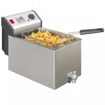 FRITEL TURBO SF fritieris 8 litri 3.3kW nerūsējošais tērauds