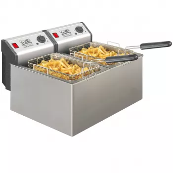 FRITEL profesionāls fritieris 16 litri 6.6kW nerūsējošais tērauds