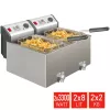 FRITEL TURBO SF fritieris 16 litri 6.6kW nerūsējošais tērauds