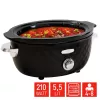 FRITEL Family Slow Cooker 5.5 Liter 210W Black/Chrome