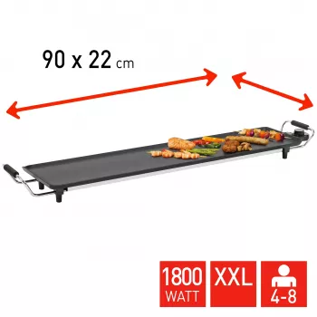 FRITEL Starter TY 1897 XXL Teppanyaki Grill 1800W Sudrabains/Melns