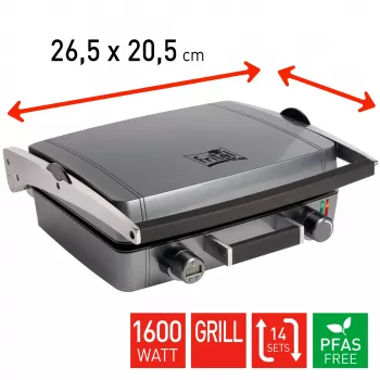 FRITEL WaffleTastic CW 3628 Combi-Grill Metallic Anthracite