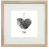Deknudt S66KH1 P1 20x20 Wood Oak Picture Frame with Passepartout