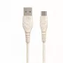 BIOND USB-A uz USB-C 3A 2M uzlādes un datu kabelis - Melns