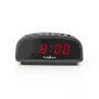 Nedis CLDK008BK LED digitālais modinātājpulkstenis ar atlikšanas funkciju, melns