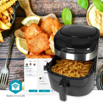 Nedis KAAF180BKW Digital Air Fryer 4.6 L 1500 W Black