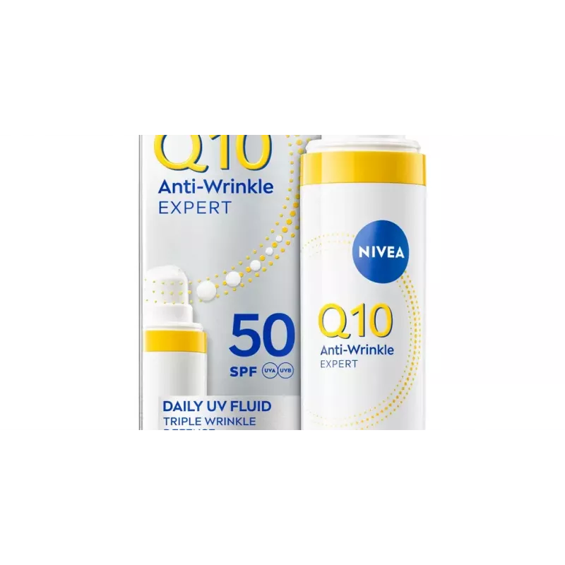 NIVEA Q10 Daily UV Fluid Anti-Wrinkle Face SPF50 40ml