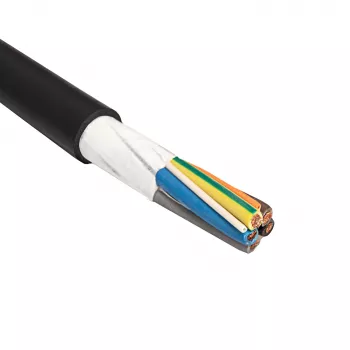 Akyga AK-SC-E12 CU 5x6 + 2x0.5 3-Phase 32A 450/750V 1m EV uzlādes kabelis
