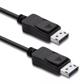 Qoltec DisplayPort 1.4 kabelis, vīrietis pret vīrieti, 3m, 8K, melns