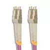 Qoltec Fiber Optic Patch Cable LC/UPC to LC/UPC Multimode OM4 Duplex 10m