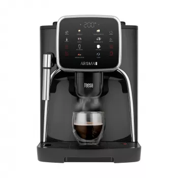 TEESA AROMA 750 Automātiskā kafijas automāts ar dzirnaviņām, 1450 W, 1,5 L, melns