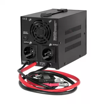 Rebel POWER-500-LFP4 Pure Sine Wave Invertors ar uzlādes funkciju 12V 230V 500VA/300W