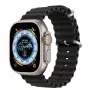 Dux Ducis Silikona pulksteņa siksniņa Apple Watch 8/7/6/5/4/3/2/SE (38/40/41mm) - Melna