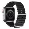 Dux Ducis Silikona pulksteņa siksniņa Apple Watch 8/7/6/5/4/3/2/SE (38/40/41mm) - Melna