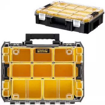 STANLEY PRO-STACK Organizatoru Duo-Pack (Melns/Caurspīdīgs, 2 gab.)