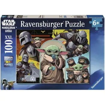 Ravensburger Bērnu Puzle Star Wars - The Mandalorian & Grogu (100 gab.)