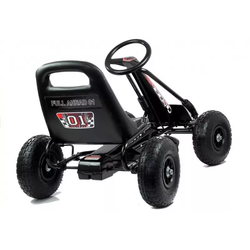 LEAN TOYS LEAN CARS A-15 Go-Cart Black Pumped Wheels