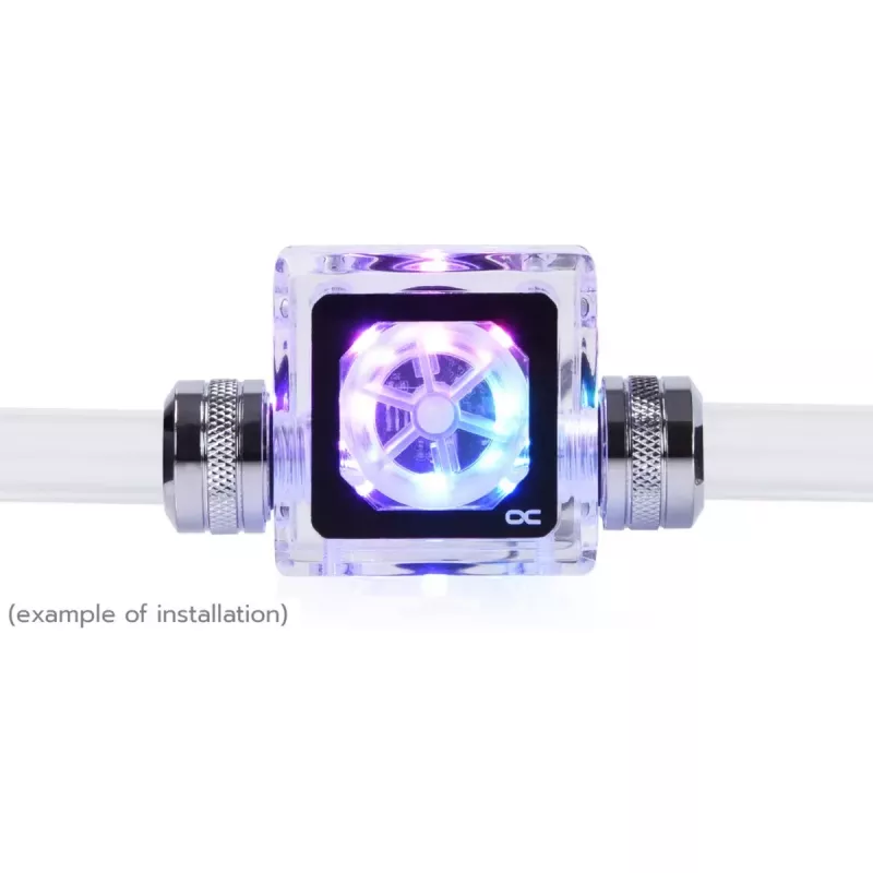 Alphacool Eisfluegel Aurora HighFlow plūsmas indikators ar tahometra signālu (caurspīdīgs)