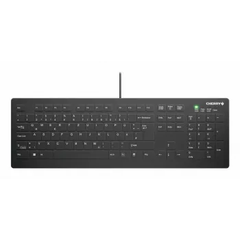 CHERRY Contour Design Active Key AK-C8112 pilna izmēra vadu USB šķērsslēdžu tastatūra QWERTY melna