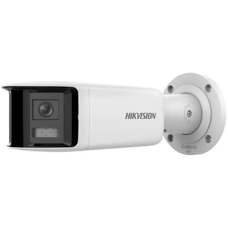 Hikvision DS-2CD2T47G2P-LSU/SL 4MP AcuSense āra bullet IP kamera ar 2.8mm objektīvu, balto gaismu, divvirzienu audio, strobe gaismu, PoE