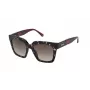 Nina Ricci SNR3185201GQ sieviešu saulesbrilles - melns acetāta rāmis ar pelēkām gradienta lēcām, 52 mm