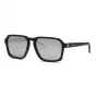 PHILIPP PLEIN SPORT Vīriešu SSP030 Saulesbrilles - 59/17/145 mm, Melns Acetāta Rāmis, Pelēkas Lēcas, UV400 Aizsardzība