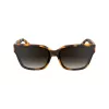 KARL LAGERFELD KL6161S-240 Sieviešu lielizmēra kvadrātveida saulesbrilles, Havana Brown ar brūnām gradienta lēcām, 63/14/140 mm