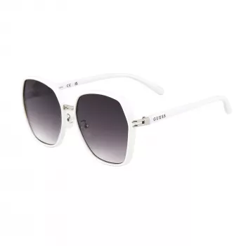 GUESS GF0407-21B Sieviešu saulesbrilles - 59mm plastmasas rāmis, UV400 aizsardzība