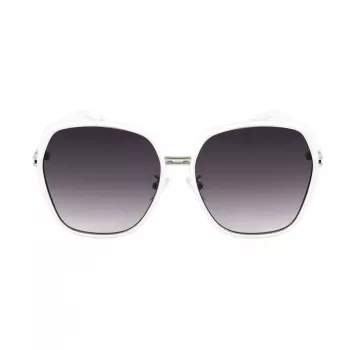 GUESS GF0407-21B Sieviešu saulesbrilles - 59mm plastmasas rāmis, UV400 aizsardzība