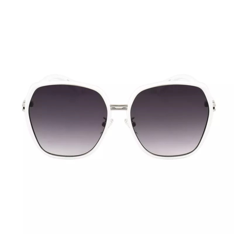 GUESS GF0407-21B Sieviešu saulesbrilles - 59mm plastmasas rāmis, UV400 aizsardzība