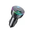 Joyroom 3-in-1 automašīnas lādētājs ar Bluetooth FM raidītāju, 70W PD, melns (JR-CL26)