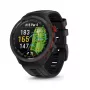 Garmin Approach S70 47mm Golf GPS viedpulkstenis – Melns/sarkans ar keramikas rāmi un melnu silikona siksnu