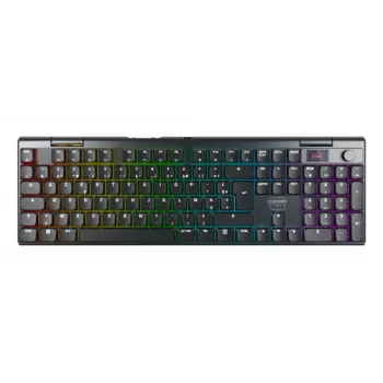 CHERRY XTRFY MX 10.1 Wireless Low-Profile Gaming Keyboard, AZERTY, RGB, Black