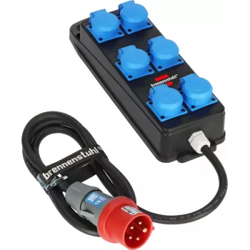 Brennenstuhl BSV P CEE Strāvas sadalītājs 400V 16A 6-Way Schuko