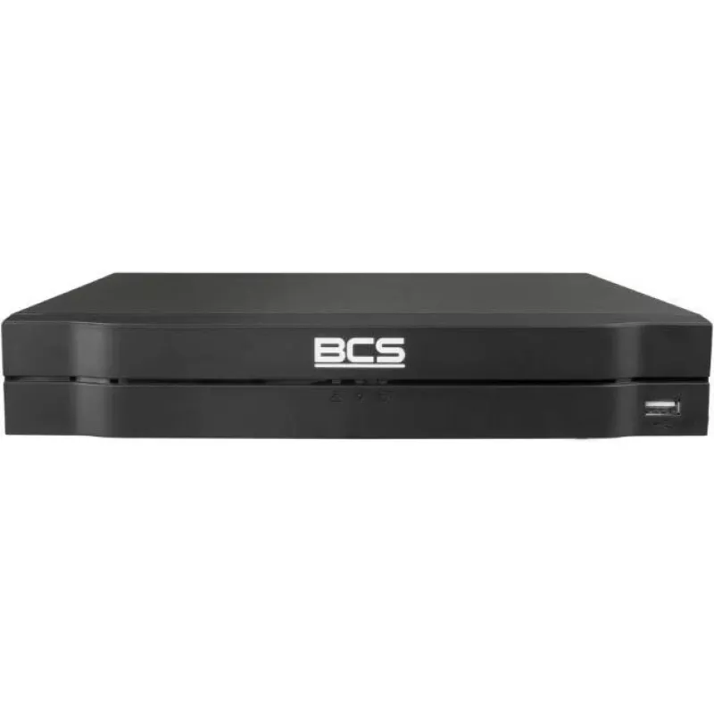 BCS 4-Channel IP Recorder BCS-L-NVR0401-4KE-4P(2L) with PoE, 8MP, H.265+