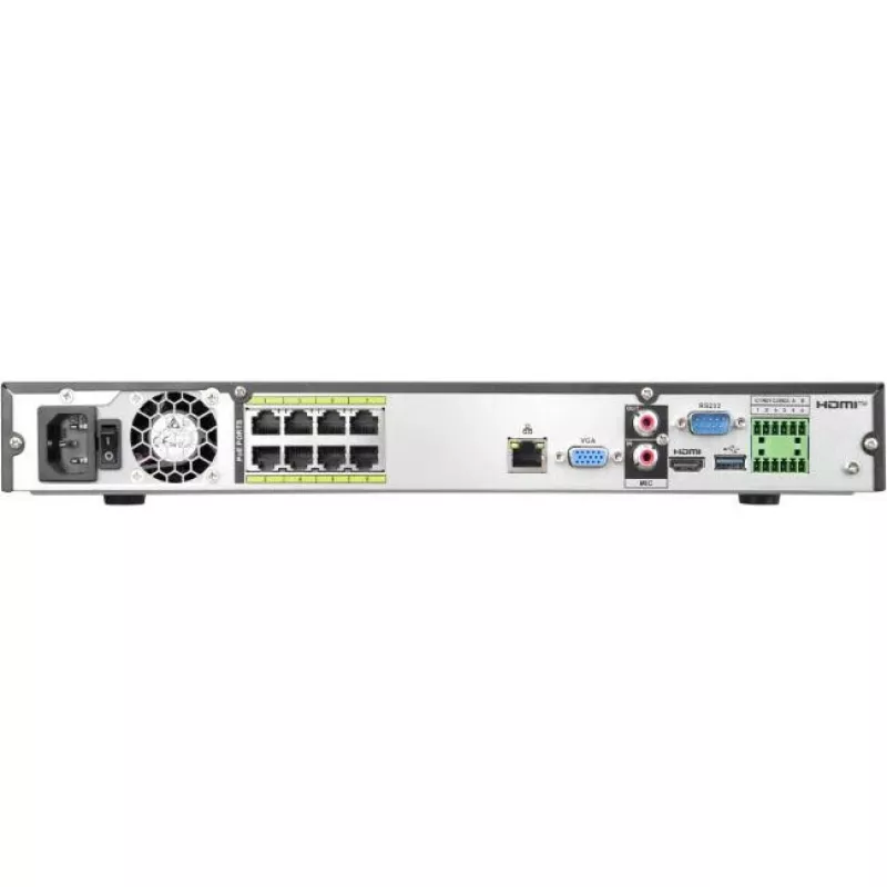 BCS LINE 8-kanālu 8K NVR ar AI un 8 PoE portiem BCS-L-NVR0802-A-8K-8P-Ai2