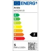 Avide LED spuldze balta kvēldiega mini globuss 4.5W E27 silta balta 2700K