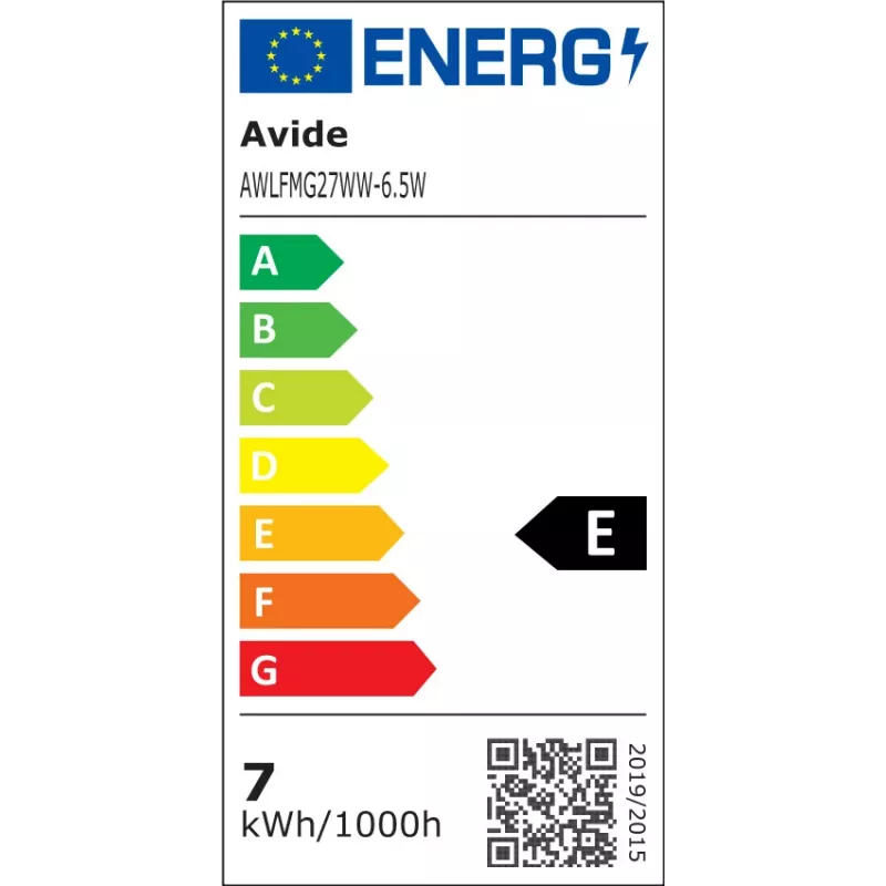 Avide LED spuldze balta kvēldiega mini globuss 6.5W E27 silta balta 2700K