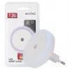 ENTAC Nakts gaisma 0.5W Apaļa Vēsi balta ar krēslas sensoru