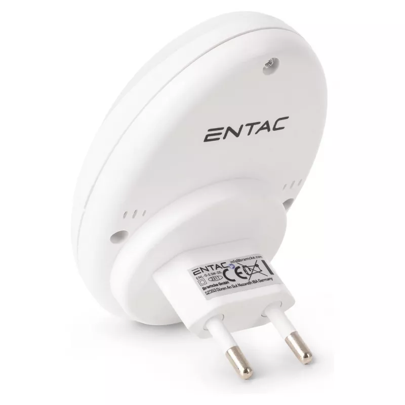 ENTAC Nakts gaisma 0.5W Ovāla Vēsi Baltā Baltā Krēslas sensors
