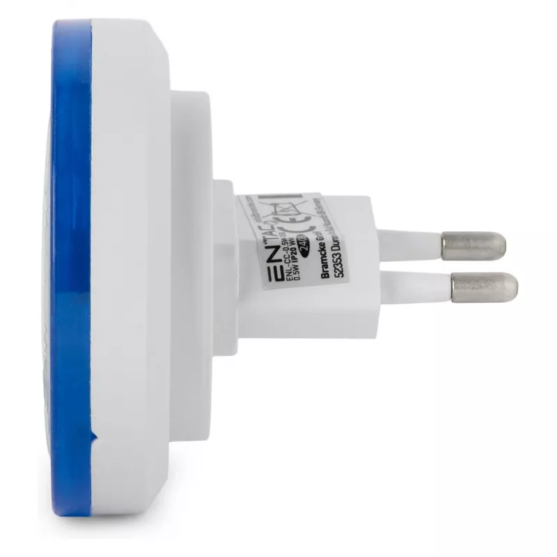 ENTAC Nakts gaisma 0.5W Apaļa Vēsi balta Zila Krēslas sensors