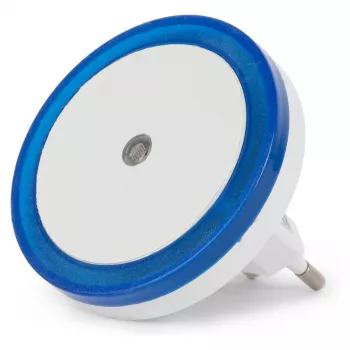 ENTAC Nakts gaisma 0.5W Apaļa Vēsi balta Zila Krēslas sensors