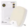 ENTAC Night Light 0.5W Square Warm White with Dusk-to-Dawn Sensor