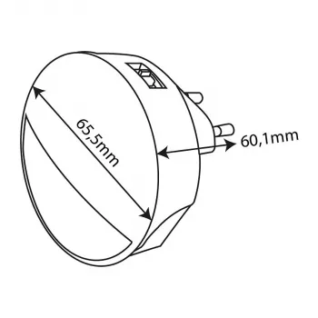 ENTAC Nakts gaisma 0.8W CDS krēslas sensors (bez PIR sensora)