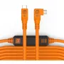 Tether Tools TetherPro USB-C uz USB-C taisnleņķa oranžs 9,4 m