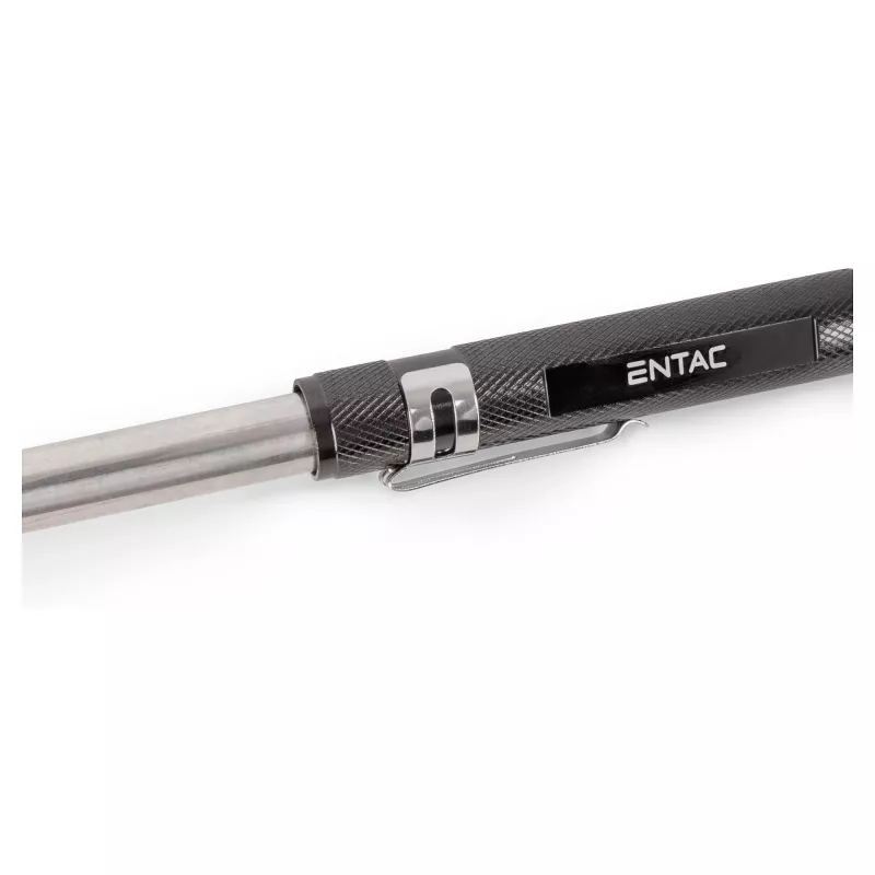ENTAC EFL-1W-FLEX-ALU 1W LED lukturis ar teleskopisku kaklu, alumīnijs, melns