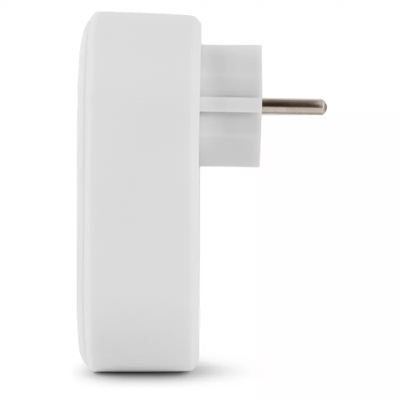 ENTAC sienas kontaktdakšas adapteris ar 2x USB-A balts